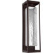 Outdoor Maison LED 26 inch Statuary Bronze Outdoor Sconce in Clear Hammered